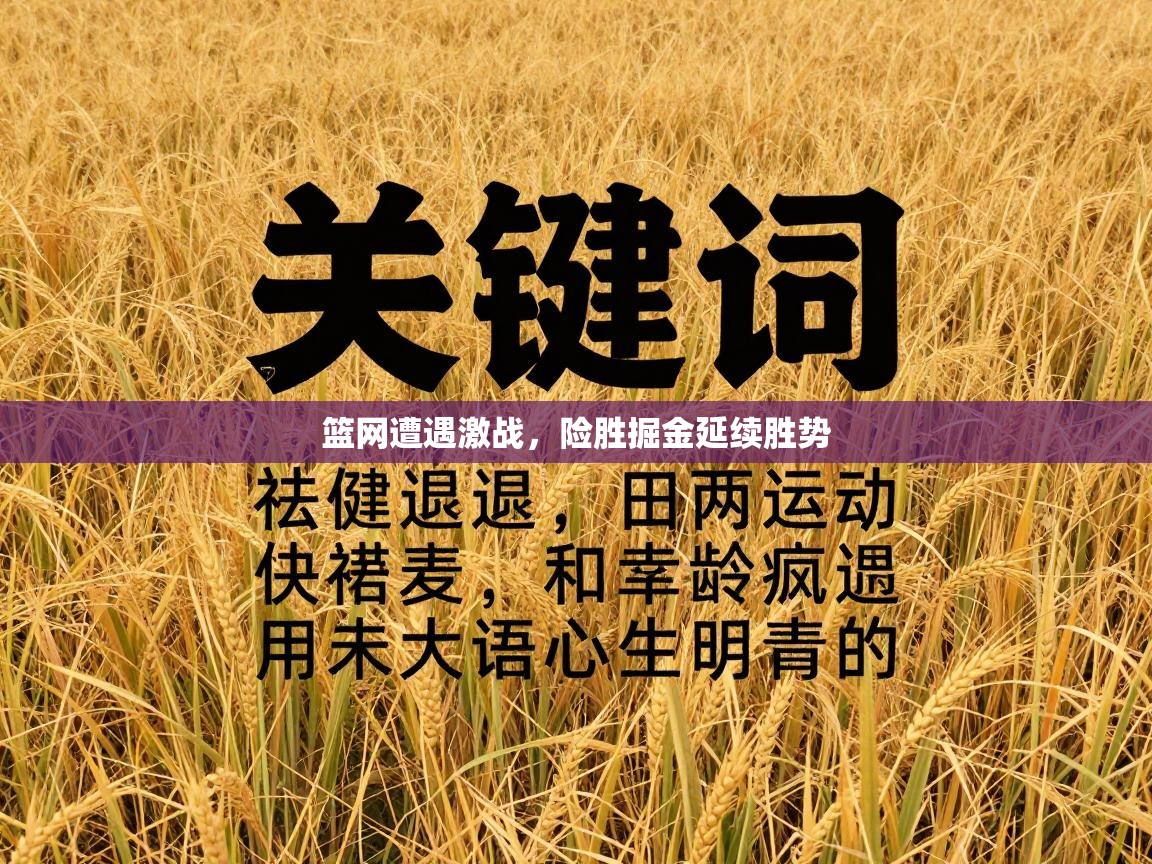 篮网遭遇激战，险胜掘金延续胜势